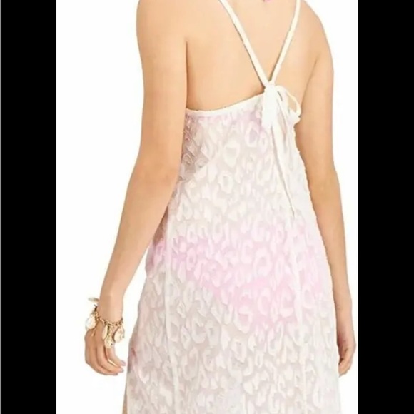 MIKEN Swim ESF10440 Slit Dress Deep V Neck Metallic Lurex Cover Up - Picture 4 of 6